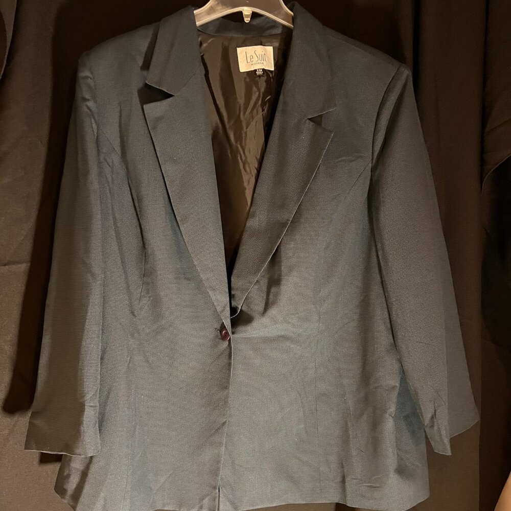 Le Suit Houndstooth Blazer